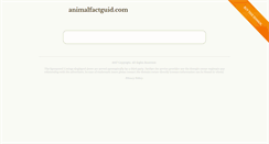 Desktop Screenshot of animalfactguid.com